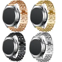 Металлические цепи Стиль браслет умные часы браслет ремешок для samsung Шестерни S3 EF07 Перевозка груза падения