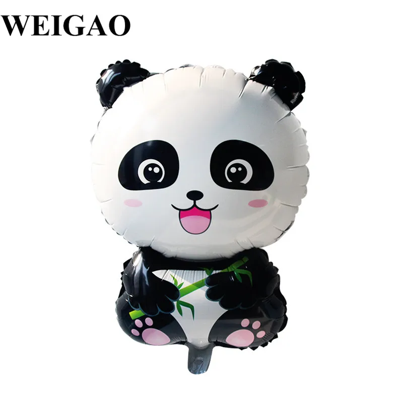 1 шт Panda на день рождения Фольга шары День рождения украшения дети бамбуковый лес животного надувные шаре Baby Shower Декор Globos