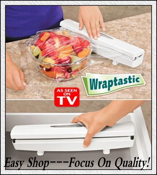 96pcs/lot Wraptastic Food Wrap Dispenser As Seen On TV Aluminum Foil