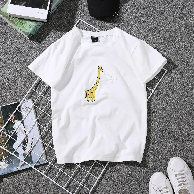 Harajuku, camiseta de las mujeres, camisetas de mujer verano 2018 poleras mujer manga corta impresión abrigo para los estudiantes plus tamaño gráfico Harajuku, camiseta de las mujeres, camisetas de mujer verano 2018 poleras mujer manga corta impresión abrigo para los estudiantes plus tamaño gráfico