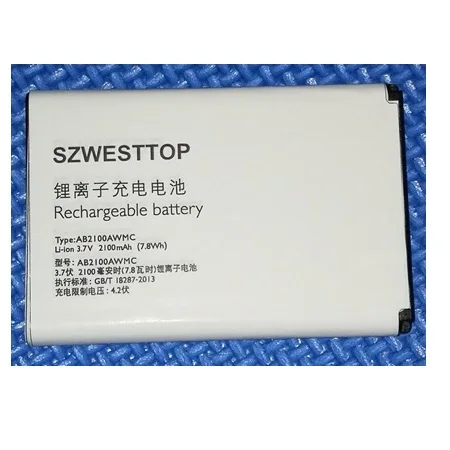 Оригинальный аккумулятор SZWESTTOP AB2100AWMC для телефона philips V726 W632 X622 W336 XENIUM CTV726 CTW632 CTW336