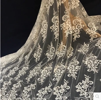 

European and American fashion embroidery lace high-end wedding dress cloth fashion dress clothes decoration DIY accessories