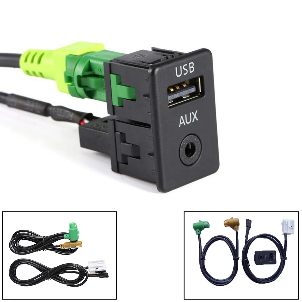 Аудио Vedio USB кабель для VW Passat B6 B7 CC Touran POLO Facelift RCD510 автомобильный стиль аудио AUX