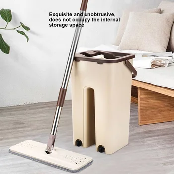 

Dust Wizard Mop Cleaning Tool Kit 360 Degree Rotating Tile Marble Floor for Living Room Kitchen DC120