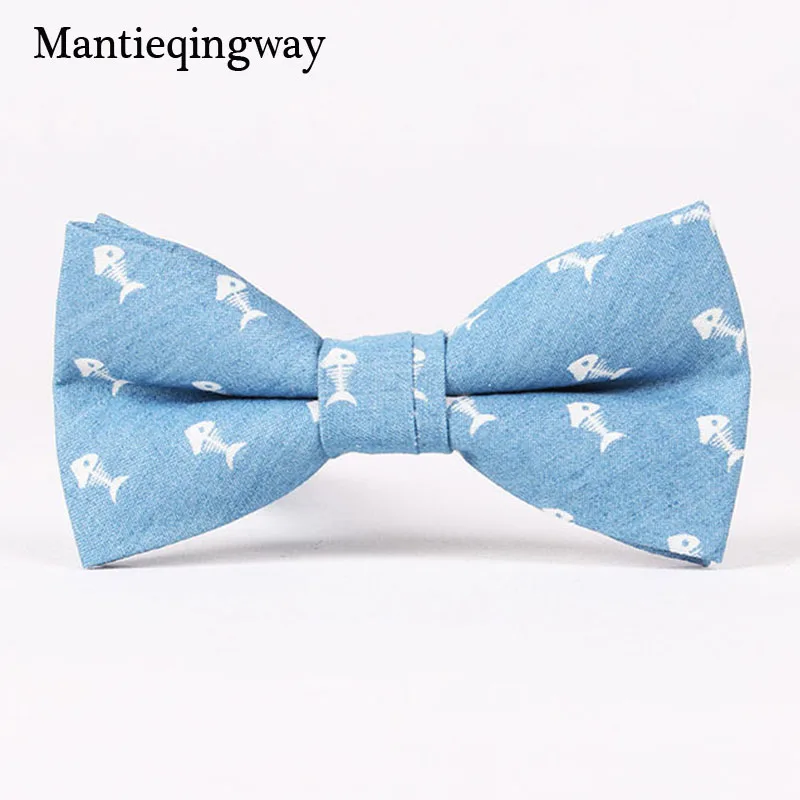 Mantieqingway галстук с принтом модный синий череп галстук-бабочка для деловые свадебные костюмы узкие галстук-бабочка Череп галстуки для мужчин