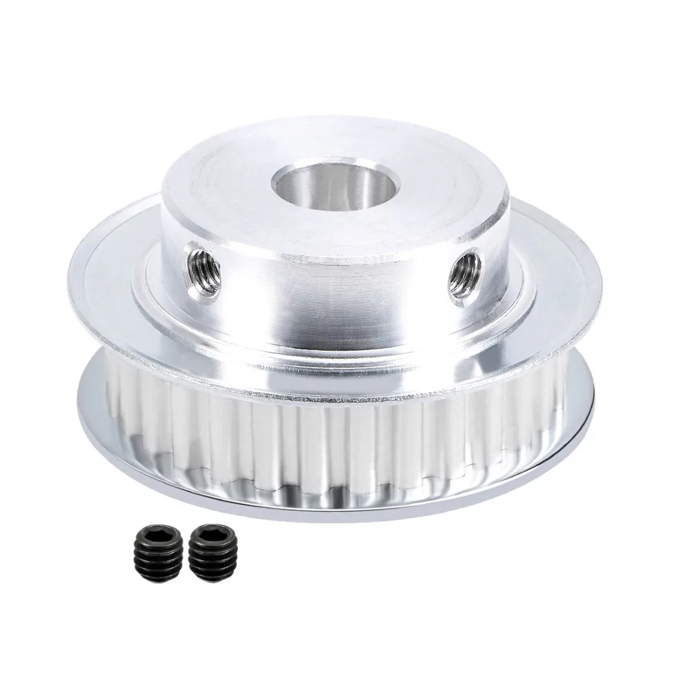 

UXCELL Newest XL Aluminum 12mm Bore Timing Belt Pulley 30T 40T 60Teeth 10mm Belt Flange Synchronous Wheel for 3D Printer CNC