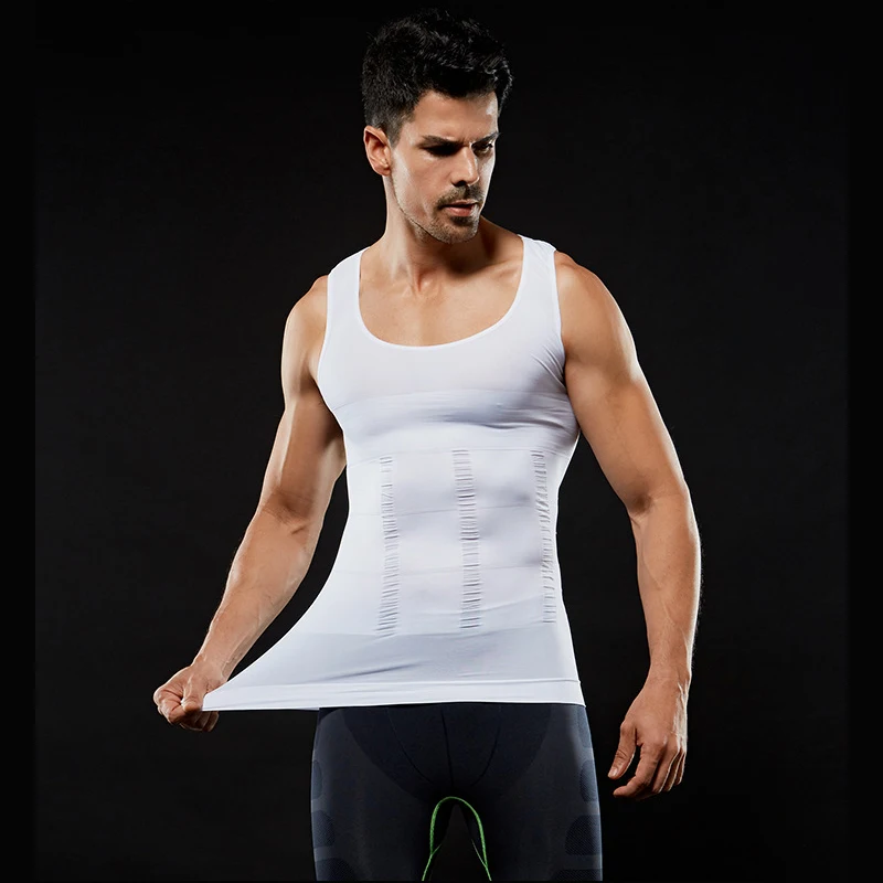 

Man Body Shapers Corset Breathable Shaper Male Slimming Tummy Belly Shapewear Vest High Elasticity Waist Trainer