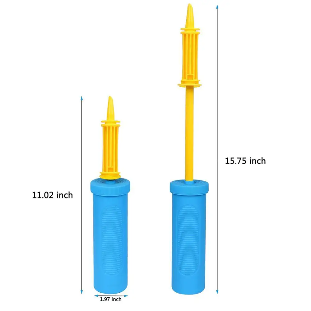 Портативный пластиковый красочный ручной воздушный насос игрушка вечерние насос для воздушных шаров инструмент