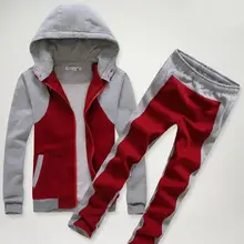 KEENEST осенне-зимний мужской спортивный костюм из двух предметов хлопковый спортивный костюм наборы свитшотов плюс размер