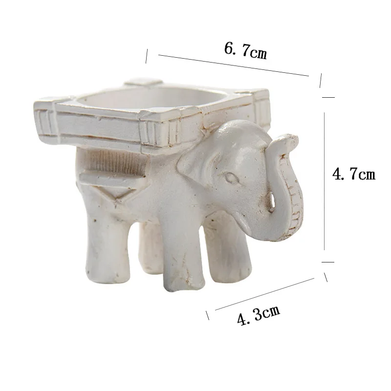 Nicoel силиконовая форма для цемента, Классическая скульптура слона, подсвечник