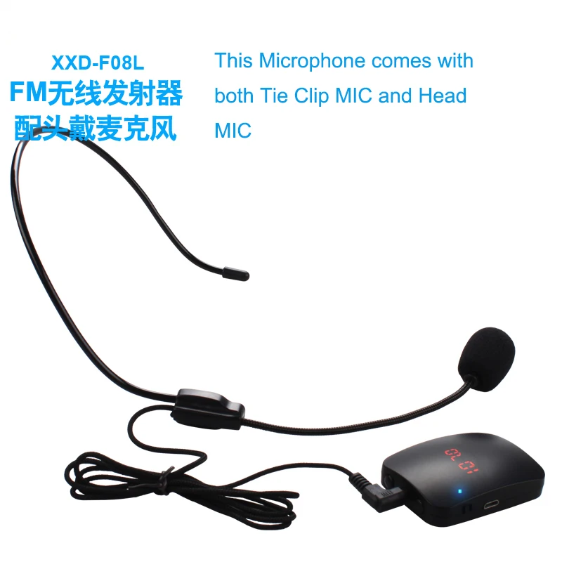 Беспроводной FM микрофон oxlasers передатчик с гарнитурой и лацканом|wireless microphone fm