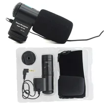 Mic-109, мини MIC-109 внешний стерео микрофон для 3,5 мм Микрофон для Nikon Canon все брендовые DSLR камеры видеокамеры