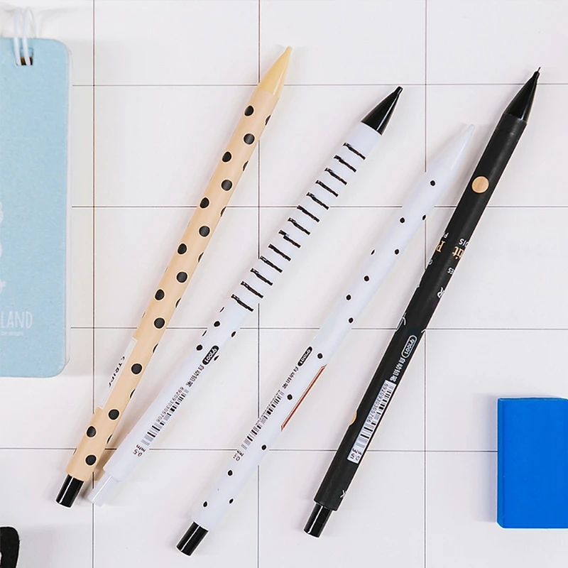 0.5mm Cute Plastic Mechanical Pencil Lovely Dots Automatic Pen Stationery