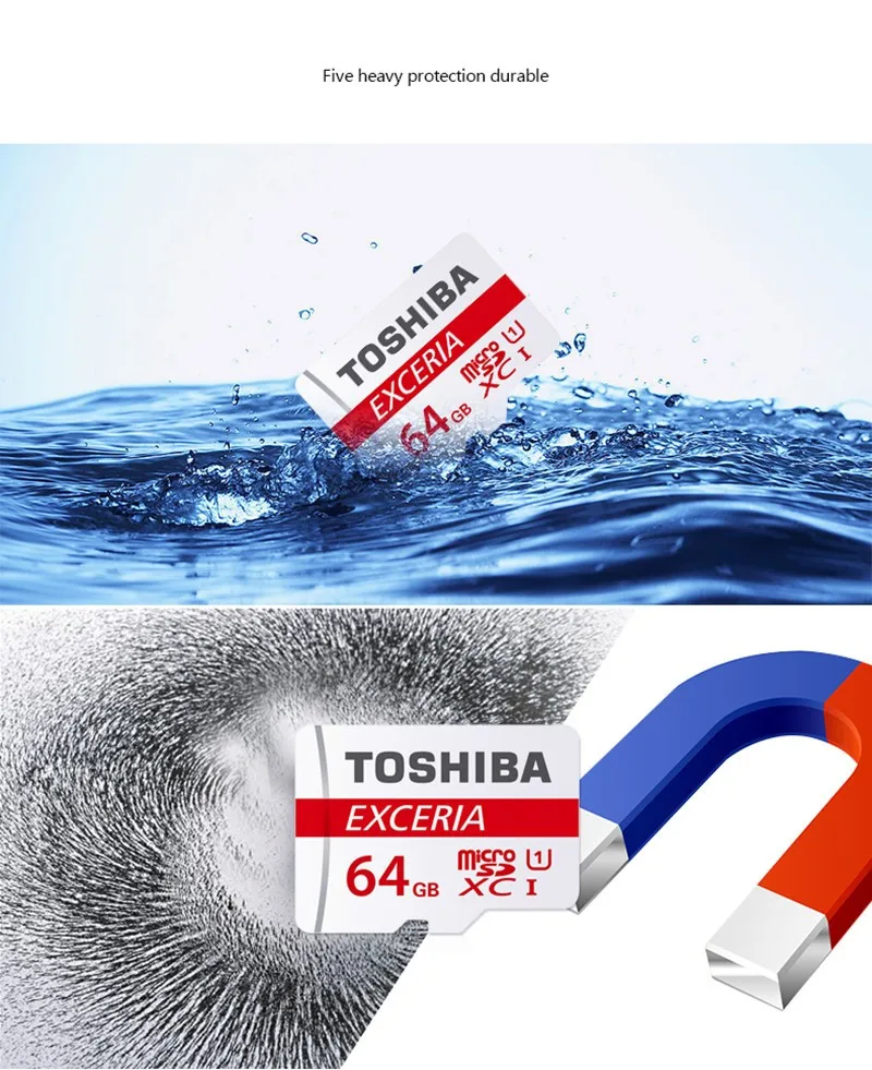 TOSHIBA Micro SD Card 64 ГБ 32 ГБ оперативной памяти, 16 Гб встроенной памяти класса 10 48 МБ/с. UHS-1, TF карта, Micro SDHC для смартфон планшет Xiaomi lenovo