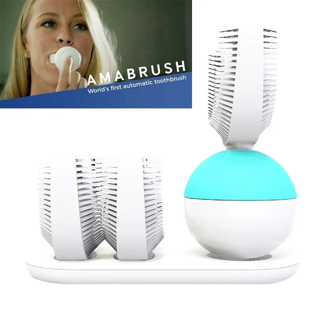 

360 Degrees Intelligent Automatic Sonic Electric Ultrasonic Lazy Tooth Fast Cleaning Whitening USB Charging Tooth Whitening Bl