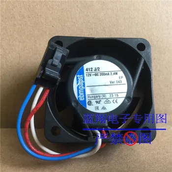 

free shipping ebmpapst 412 J/2 12V 2.4W 40*40*25MM 4CM