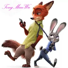 Zootopia/ Zootropolis 25cm And 45cm New Animal l Judy Rabbit Plush Toy Dolls Nick Pillow Birthday Gift For Child
