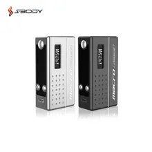 Original Sbody Macro DNA75 boîte Mod Evolv 75w puce Vape Mod Fit 18650 batterie RDA RTA RDTA réservoir E Cigarette Mods Macro mise à niveau