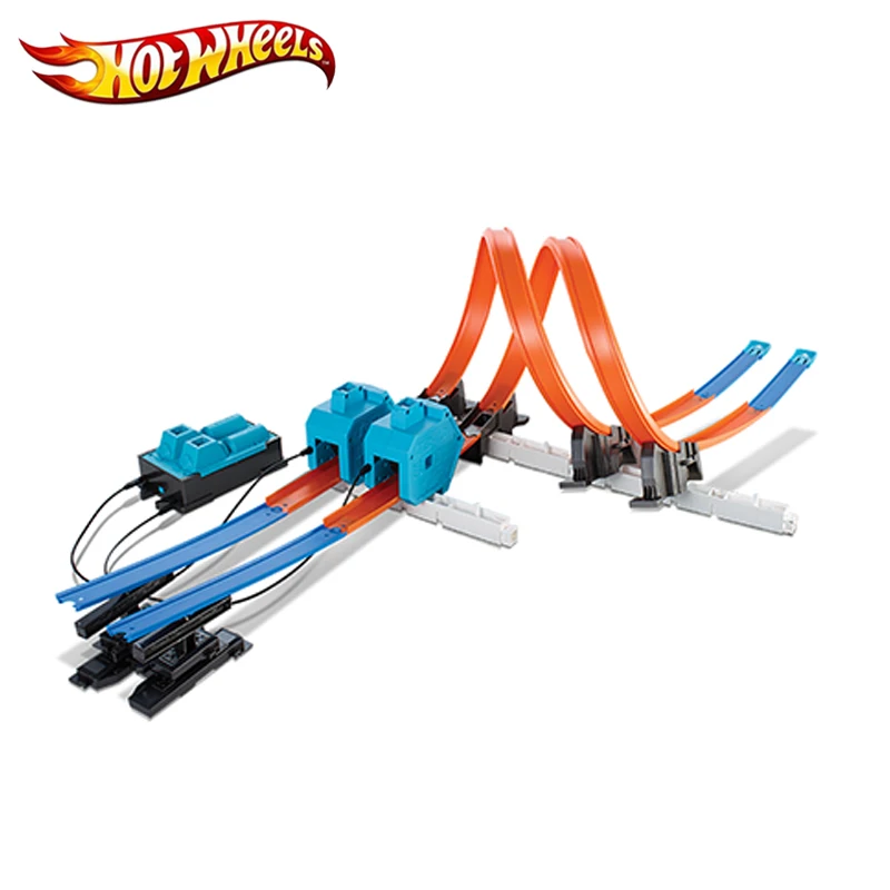 Hot Wheels спортивные автомобили 4 стиля трек в 1 Детская игрушка строитель усилитель