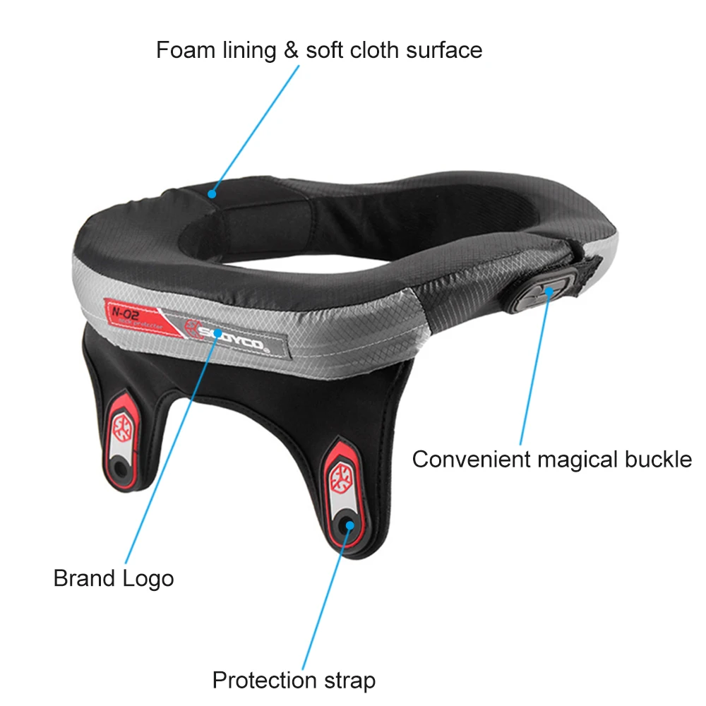 Мотоциклетная защита для шеи мотокросса внедорожные Гонки Защитный шейный фиксатор для езды на дальние расстояния уменьшает усталость езды