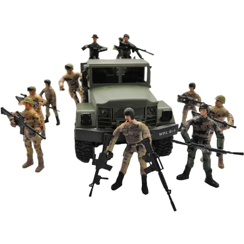 10cm Military Special Forces Soldiers Bricks Figures Building Blocks Multi-Joint Movable Toy