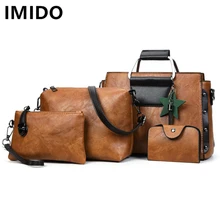 

IMIDO High Quality Hot Sale Women Messenger Bags OL Style Composite Bags Business Crossbody Bag PU Handbags Shoulder Bag