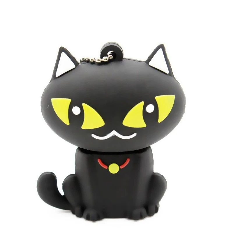 Дешевый Милый Кот Флешка в форме героя мультика Usb Flash Drive флешки 4 GB 8 GB 16 GB 32 GB 64 GB U диск животного Memoria Usb Memory Stick Usb 2,0 подарок