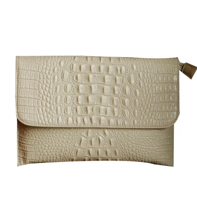 DOYUTIG женский конверт Вечерний Клатч сумки желтый крокодил узор женские Натуральная кожа сумки на плечо сумки через плечо A1210 - Цвет: Beige ( small size )