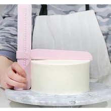 Скребок для торта Плавное регулируемое поворотное устройство для выравнивания сахара устройство для украшения торта DIY формы для выпечки Посуда кухонный инструмент