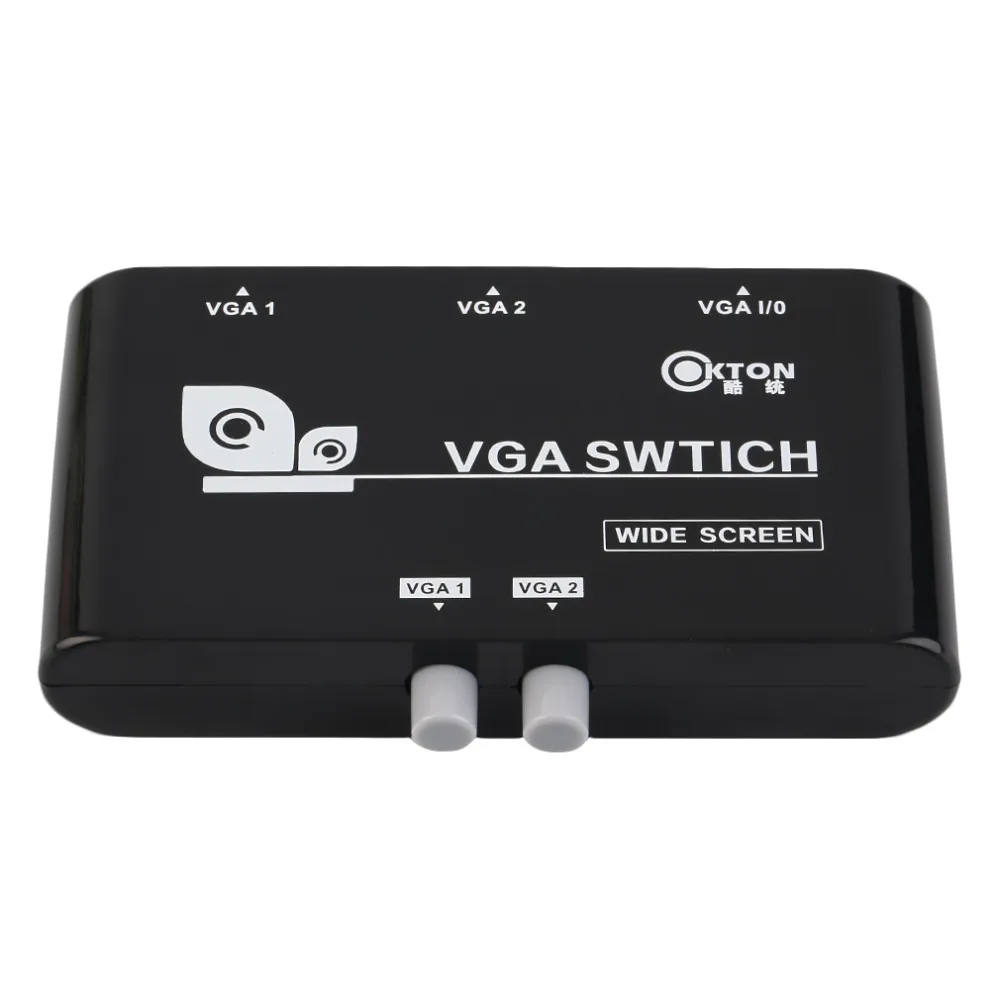 Новый оригинальный 2 в 1 выход VGA/SVGA ручной переключатель коробка для ЖК дисплея компьютера