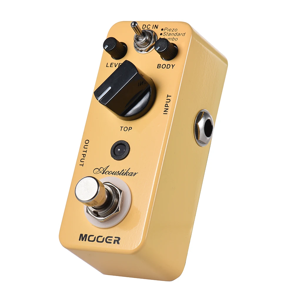 

MOOER Acoustikar Acoustic Guitar Simulator Effect Pedal True Bypass with Piezo/Standard/Jumbo Modes