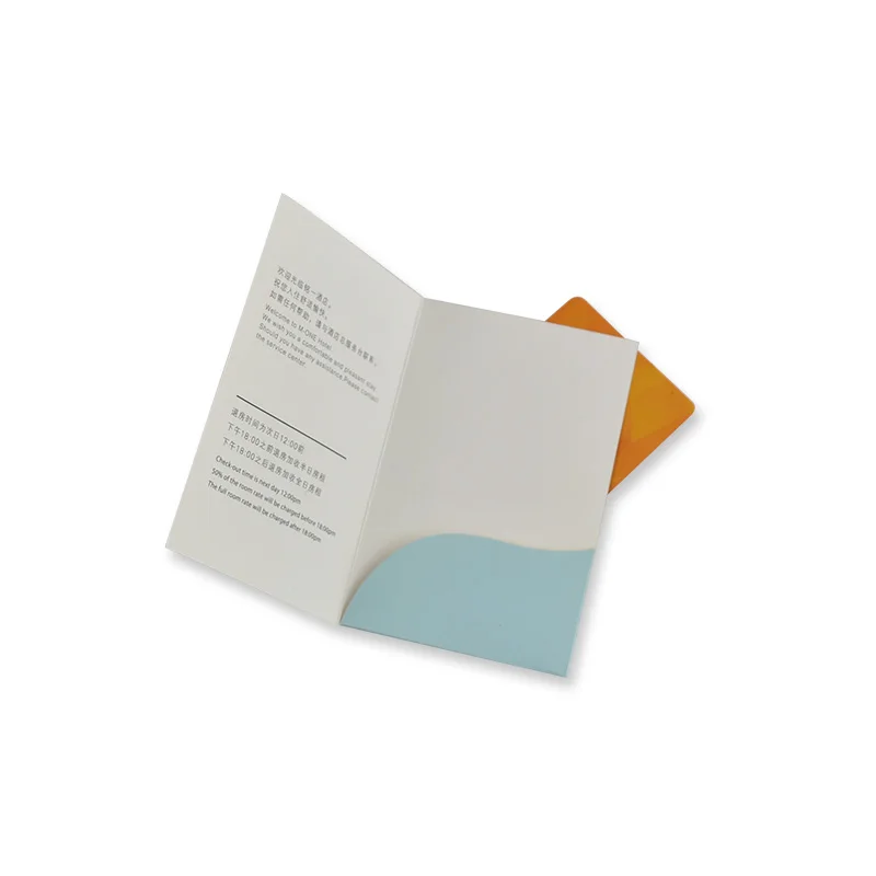 Zuoluo высококачественная бумага с покрытием ключ-карта от гостиничного номера держатели печати услуги