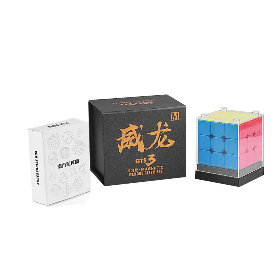 Moyu Dragon GTS 3 м 3x3x3 Магнитный скоростной магический куб твисти головоломка Забавные игрушки Многоцветный 56 мм 1 шт. безопасный ABS головоломка IQ игра
