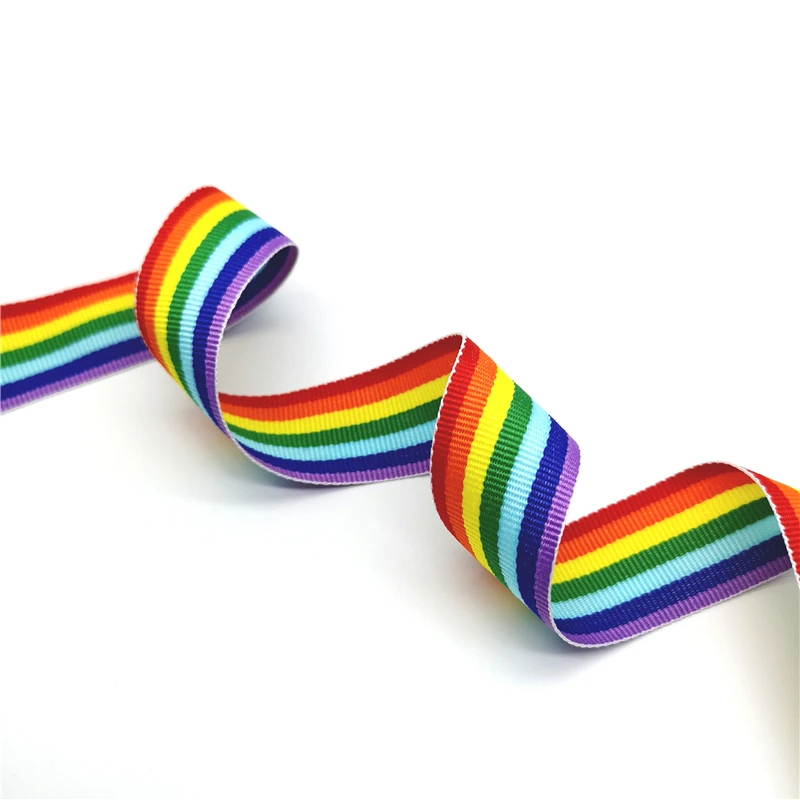 Ribbon Decoration 5 yards Rainbow Ribbon For Wedding Gift Wrapping