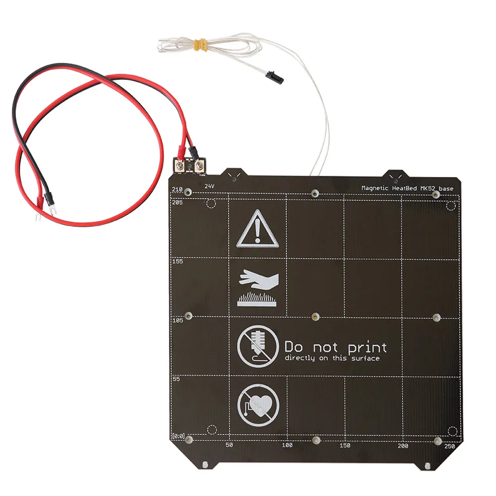 Части 3D-принтера DIY 3d принтер с подогревом Магнитный MK52 pcb Heatbed 24 V/12 V в сборе