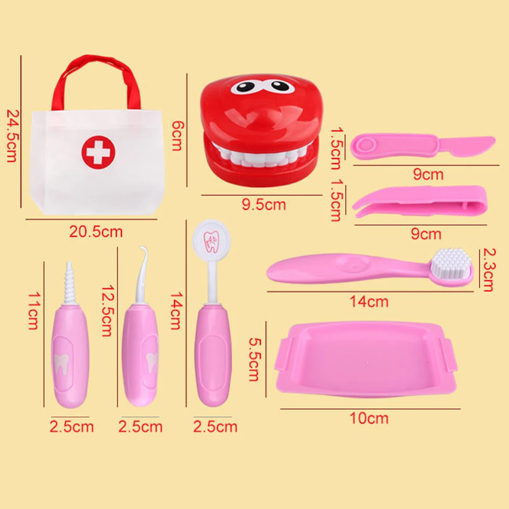9 шт. стоматологические игрушки портативные ролевые игры протез игра игрушка для детей дети девочки