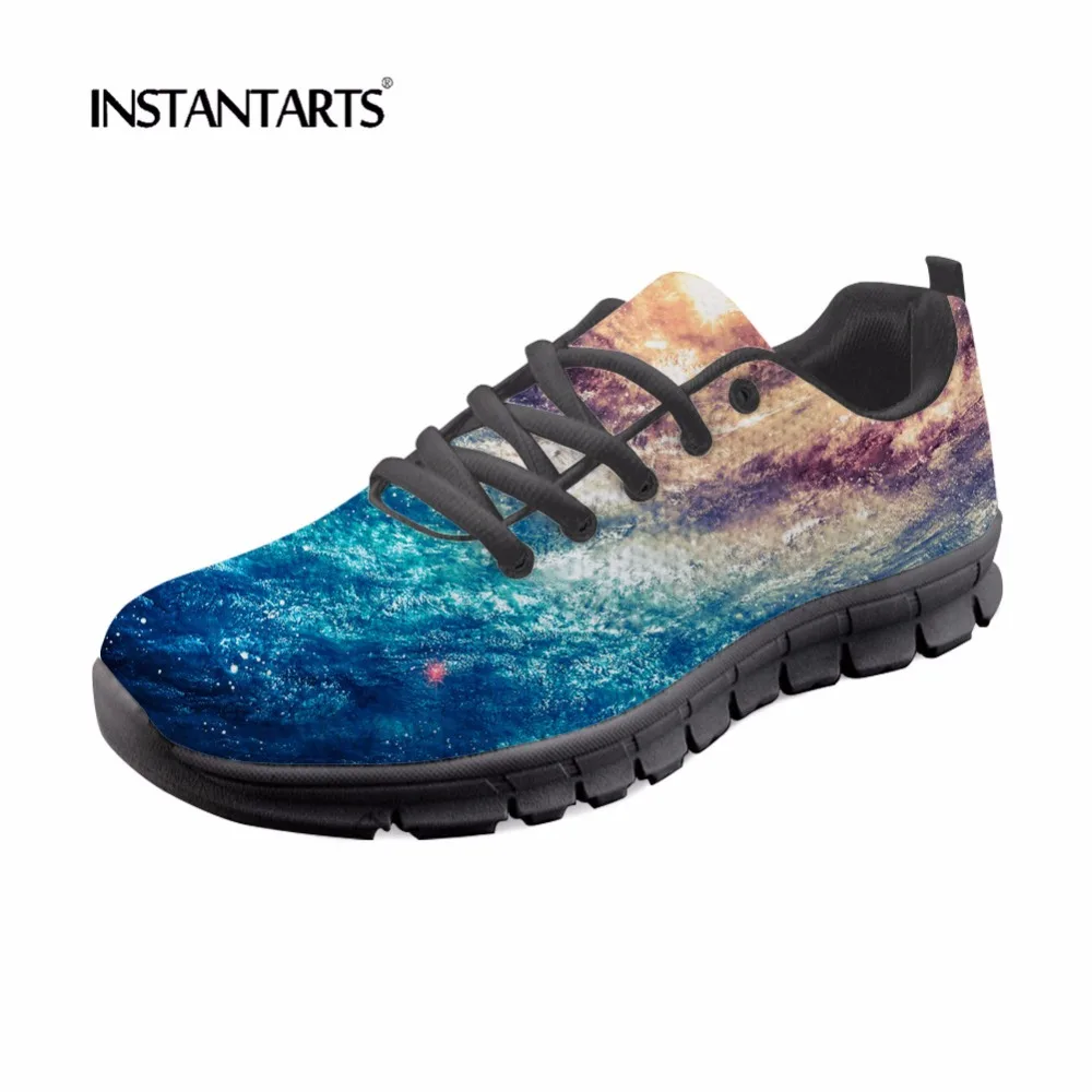 INSTANTARTS/ г.; кроссовки; повседневная женская обувь на плоской подошве со шнуровкой и рисунком звезды Вселенной; Zapatos De Mujer