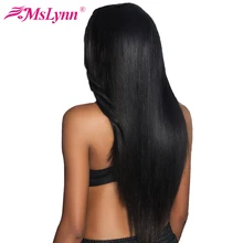 Mslynn Hair Brazilian Straight Hair Bundles Human Hair Weave Bundles 1 PC Non Remy Hair Extension 10″-28″ Can Buy 3 or 4 Pieces