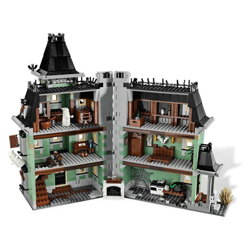 

DHL 16007 2141Pcs Monster Fighters Haunted House Model Building Kits Set Blocks Bricks Halloween Toy Gift Clone 10228