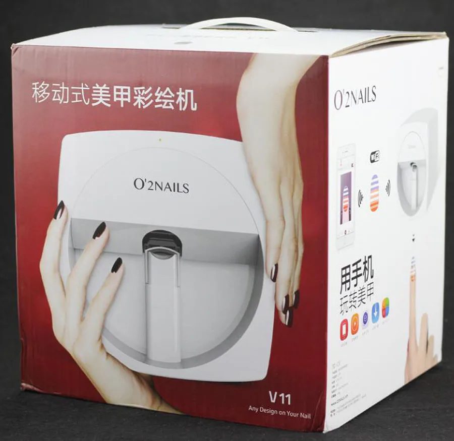 Ferramenta de Unha Impressora da Arte do Unha Usando o Telefone Nova Máquina Unha Impressão Manicure Transmissão Imagem o2 Unhas Eua - ue Plug 1 26 High Quality Beleza e saúde