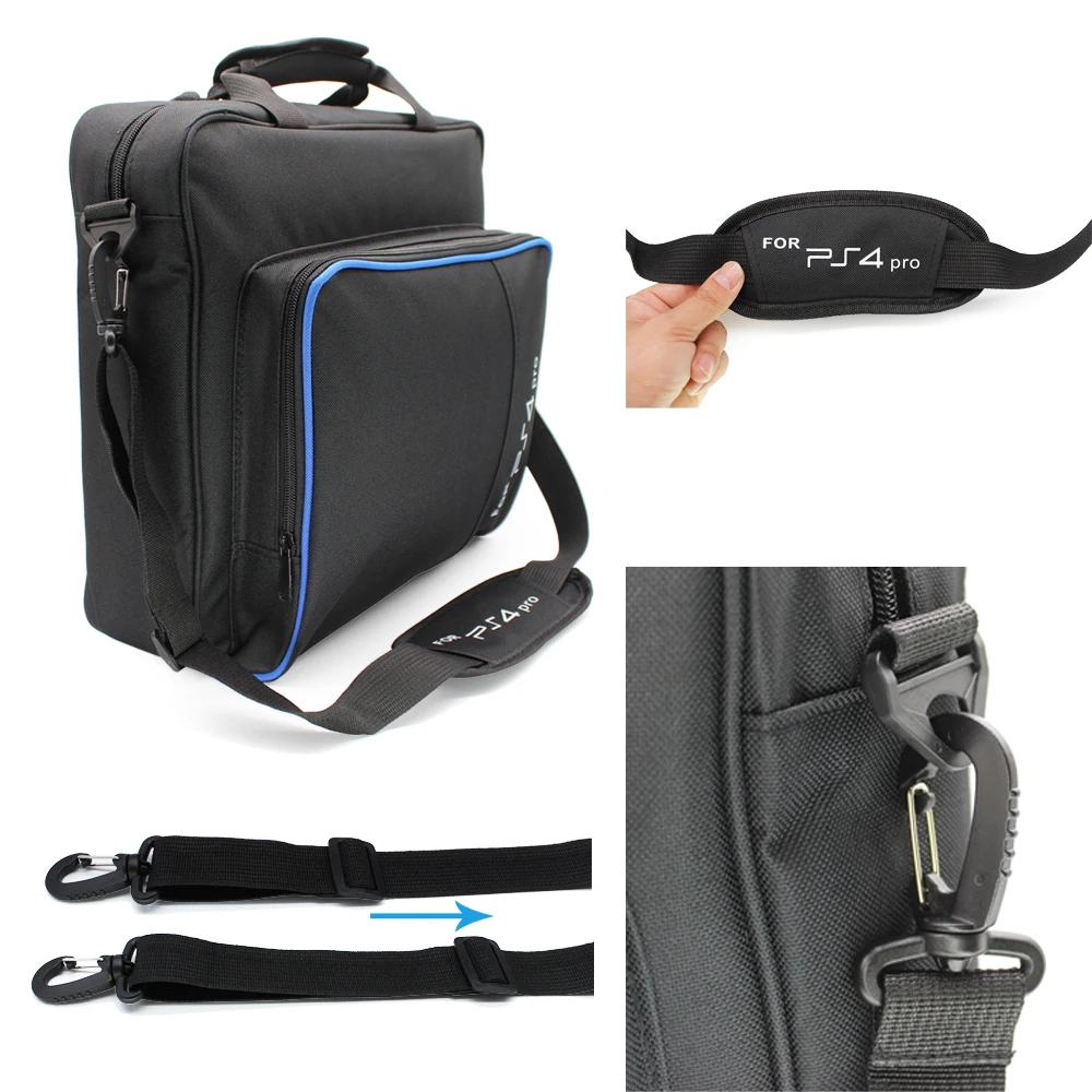 

FOR PS4 / PS4 Pro Slim Game Bag Canvas Case Protect Shoulder Carry Bag Handbag Original size for PlayStation 4 PS4 Pro Console