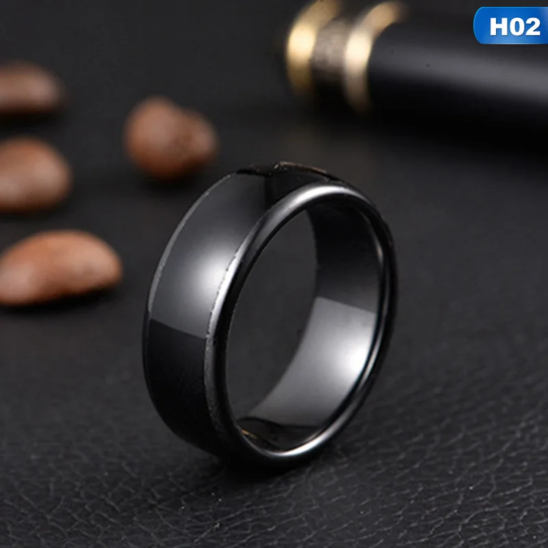 13,56 МГц RFID черная керамика Смарт палец кольцо одежда для мужчин или женщин RFID Копир писатель Дубликатор Программист считыватель 1 шт - Цвет: Inner diameter 17mm