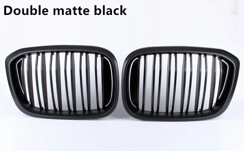 Одиночная линия двойная линия матовая черная яркая черная автомобильная гоночная решетка для BMW X3 G01 X4 G02 - Цвет: Double-line
