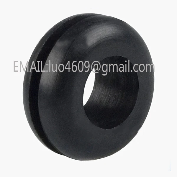 

8mm inner grommet# 1000pcs black wir grommet,machine wire output,LED Lighting cabinet cable wire protection rubber grommet
