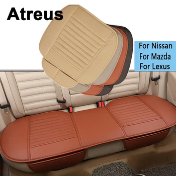 

Atreus Car Styling Four Seasons Leather Cushions seat Covers For Nissan Qashqai Mazda 3 6 2 CX-5 CX5 Lexus RX NX GS Accessories
