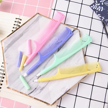 

1Pcs Funny Ballpoint Pen Creative Comb 0.5mm Ink Blue Cute Creative Ball Pen Roller Office School Supplies