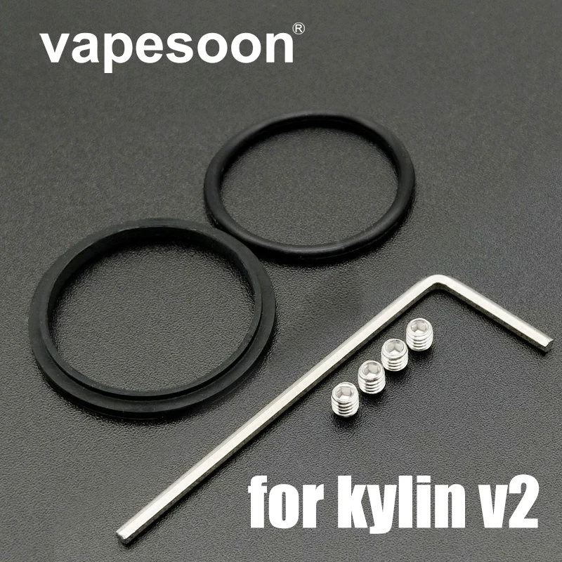 

Vapesoon Screw with O-rings for kylin v2 Atomizer tank seal o ring silicone ring Fast Shipping
