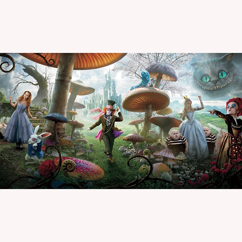 

Diamond Embroidery,5D,Diamond Painting,Alice in wonderland,Movie poster,mushroom,Cross Stitch,3D,Diamond Mosaic,Decoration