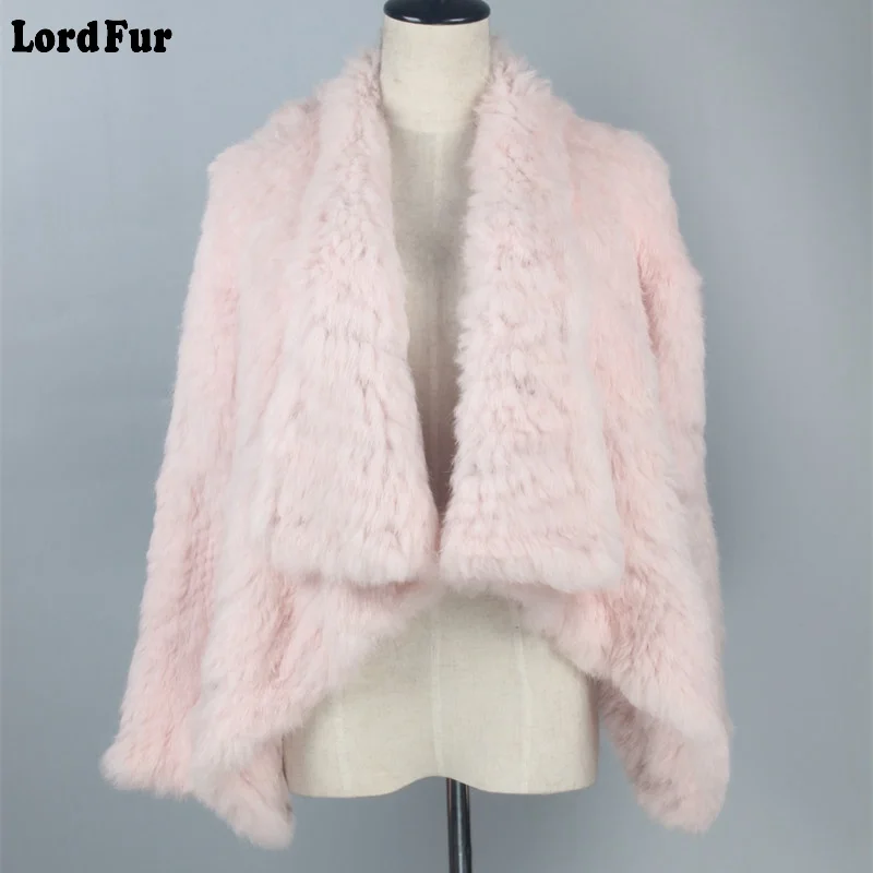 Turn Grey pink Brown Lapin Mince Veste Réel Tricoté natural dark Femmes Manteaux Véritable Col Fourrure topfurmall Hiver Manteau Survêtement Lady down Grey Automne De f8UBxwgq