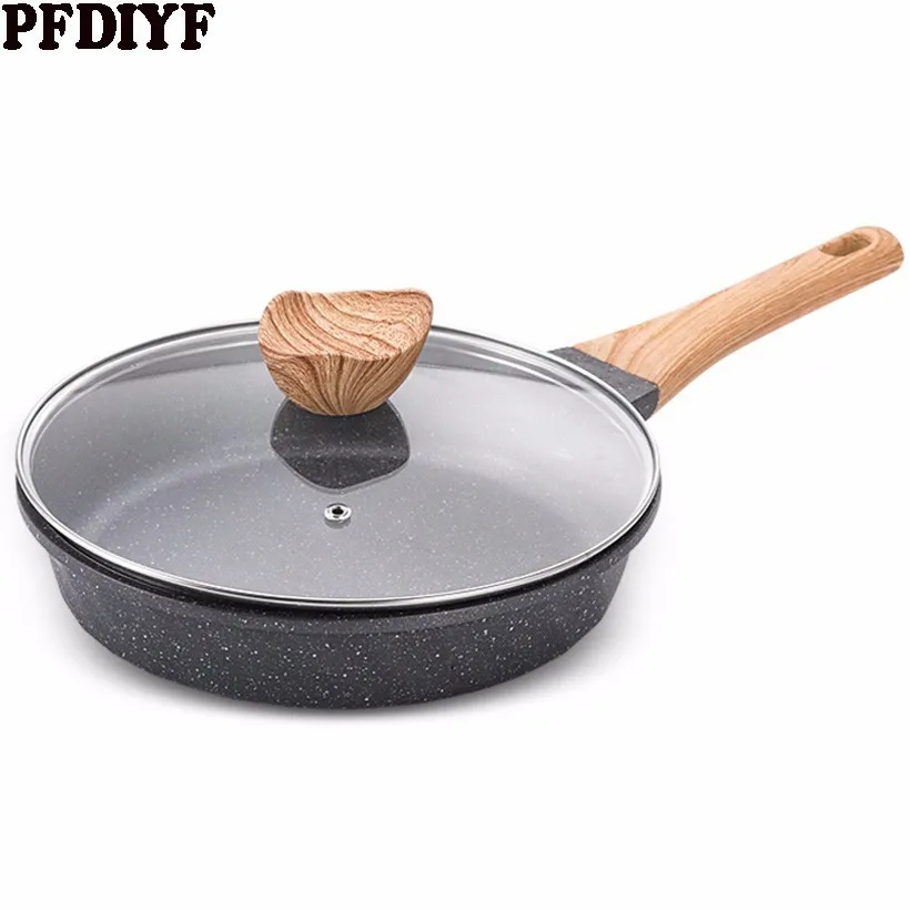 Medical Stone Non stick Frying Pan 20 28 CM Pancake Steak Omelette Pan